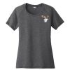Ladies PosiCharge ® Tri Blend Wicking Scoop Neck Raglan Tee Thumbnail