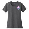 Ladies PosiCharge ® Tri Blend Wicking Scoop Neck Raglan Tee Thumbnail
