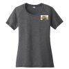 Ladies PosiCharge ® Tri Blend Wicking Scoop Neck Raglan Tee Thumbnail