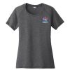 Ladies PosiCharge ® Tri Blend Wicking Scoop Neck Raglan Tee Thumbnail